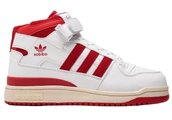 Кроссовки Adidas Forum 84 High White Red